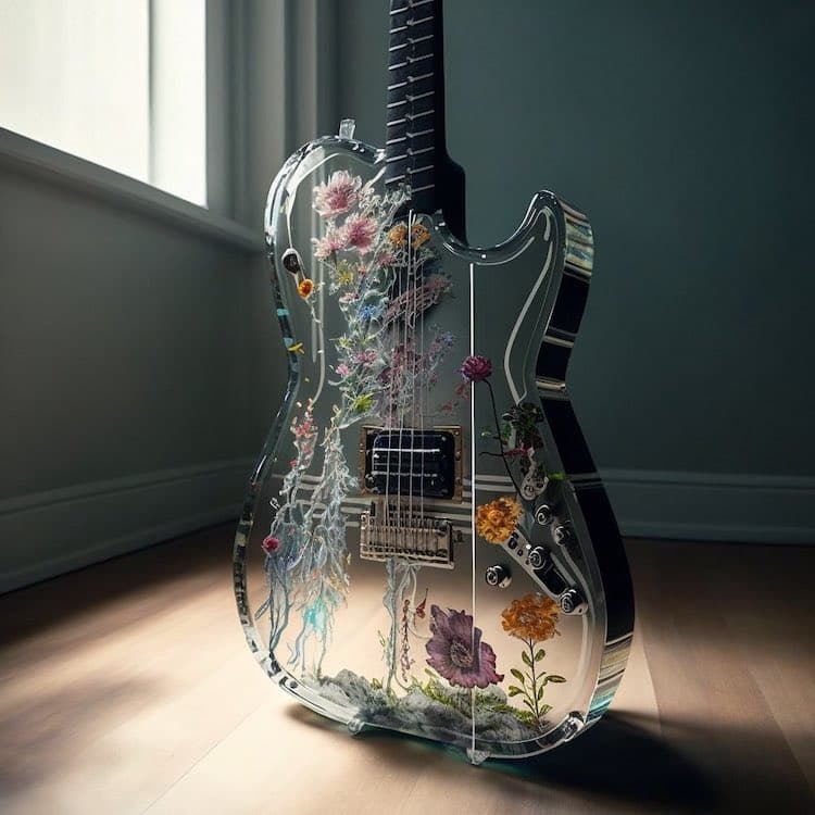 AI-Generated Guitar Image