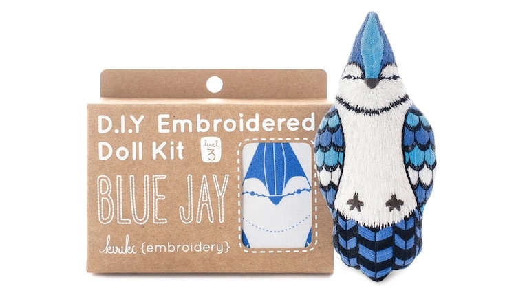 Blue Jay Embroidery Kit