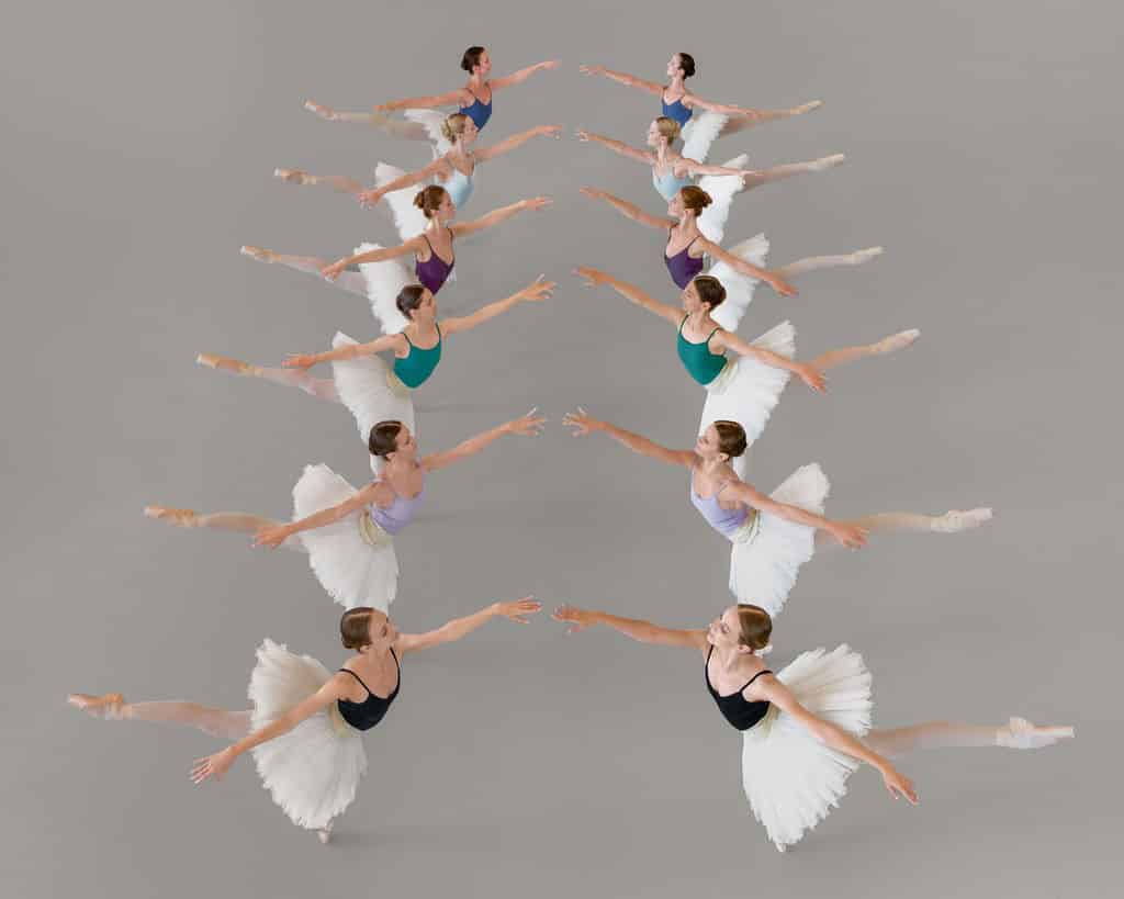 Aerial Photos of Ballet Dancers from English National Ballet by Brad Walls
