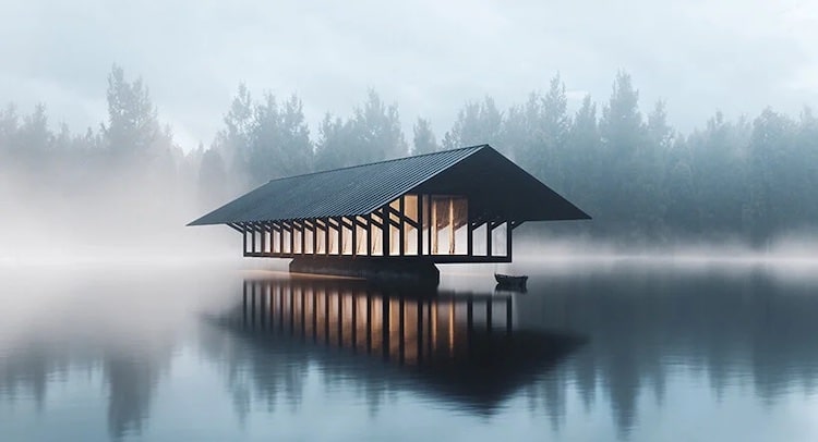 Crystal Lake Pavilion by Marc Thorpe Designs