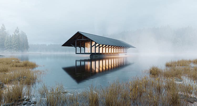 Crystal Lake Pavilion by Marc Thorpe Designs