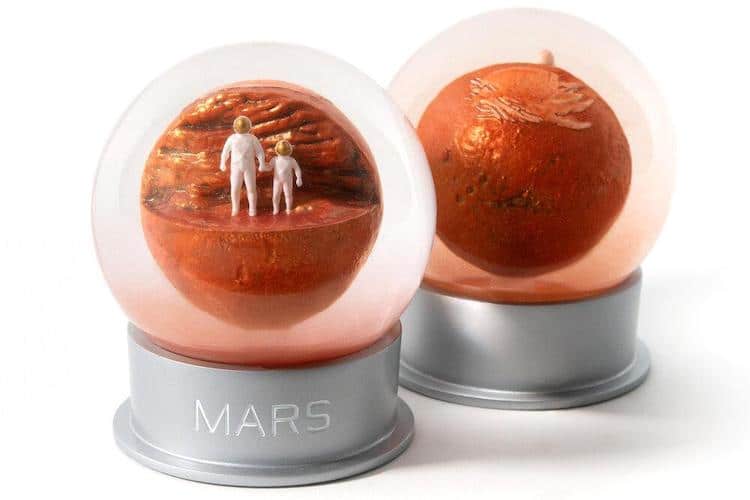 Globe de poussière de Mars par Humango
