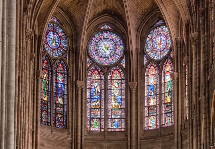 Stained Glass at Notre Dame Cathedrral