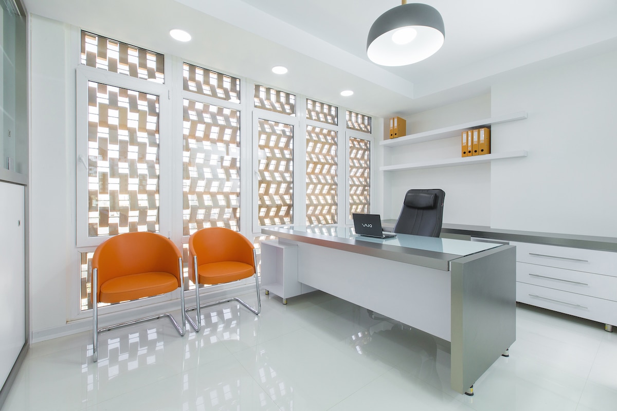 Interior Office of Revolving Bricks Serai by Farhad Mirzaie and A.P.P Architects & Associates
