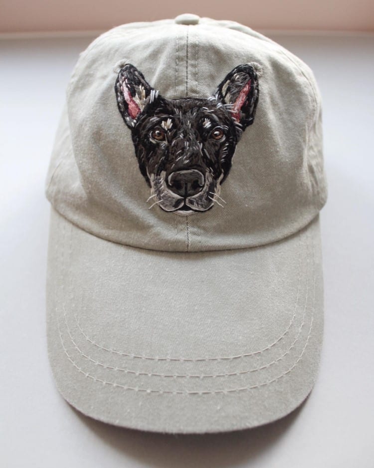 Embroidered Hat by Sara Barnes